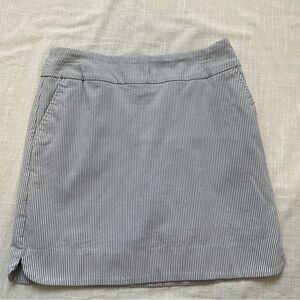 S.C. & Co. Elegant Striped Mini Skort in Black and White